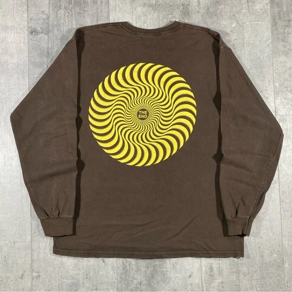 Brown Spitfire Skateboard Longsleeve - Picture 3 of 7